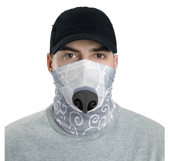 Funny Animal Neck Gaiter Wolf Face Mask For Adults and Kids Etsy