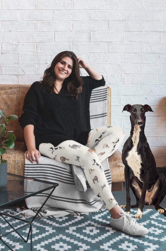 Greyhound Lover Plus Size Leggings Dog Mom Gift Leggings for