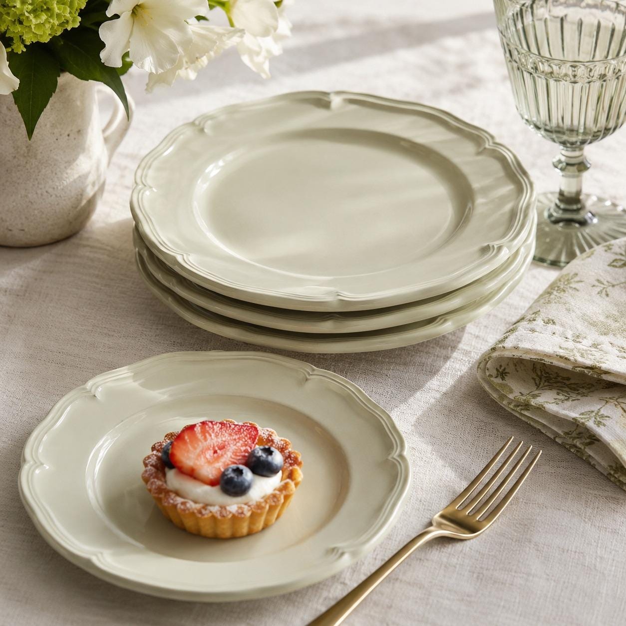 ビレロイ＆ボッホ マノワール　花リム　大皿　２枚セット Villeroy boch manoir - Etsy 日本