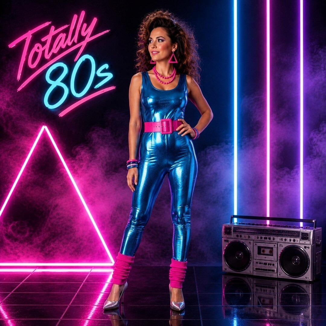 Vintage Style Metallic Blue Unitard Jumpsuit Women Costume Spandex ...