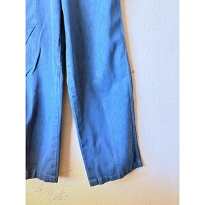 Vintage Wrangler No-Fault Jeans Girls 11 High Rise Wide Leg Blue Denim USA Made image 3