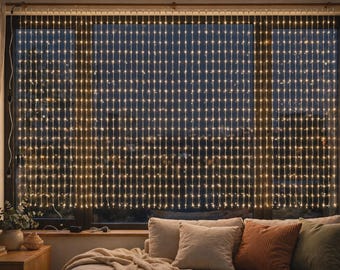 Gordijnverlichting 3 x 3 m | Warmwitte USB-lichtslinger | 8 standen met afstandsbediening | Achtergrondverlichting voor ramen
