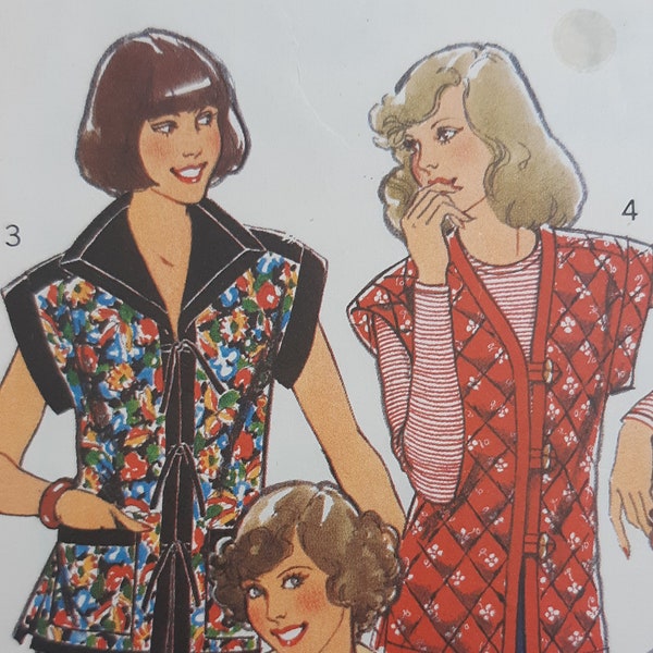 1970s Quilted Jacket Pattern. Style 1532 Collared Quilt Patchwork Spring Jacket.