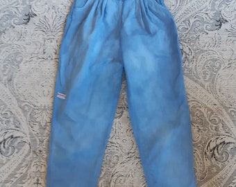 1980s Side Zip Pants. Pleated Cotton Together! Denim.