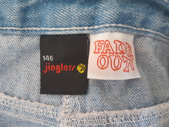 1990s Jinglers Jeans. Light Wash Tapered Quilted … - image 9