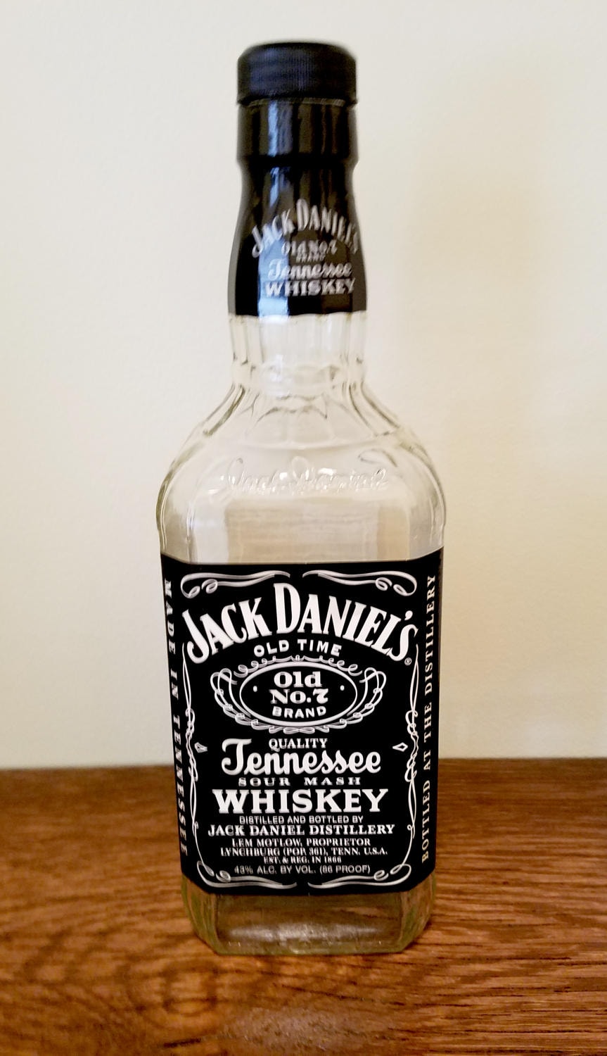 Jack Daniels Empty Bottle 750 ML Jack Daniels Bottle for | Etsy