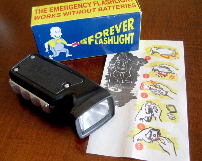 Forever Flashlight Russian Made Hand Grip Mechanical Flashlight No