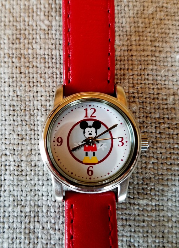 Disney Mickey Mouse Quartz Watch With Second Hand… - image 3