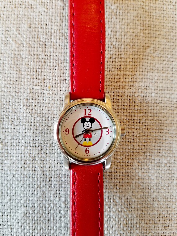 Disney Mickey Mouse Quartz Watch With Second Hand… - image 5