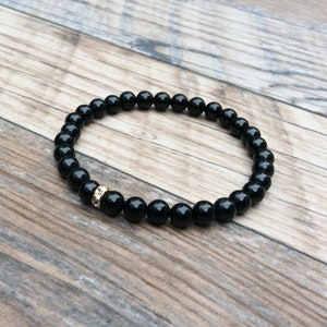 Dainty Beaded Anklet with Black Onyx - Ideal for Gifting