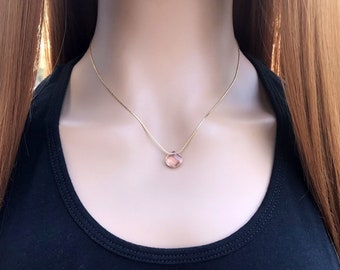 Morganite Necklace - Etsy