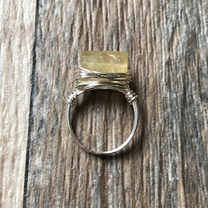 Handmade Citrine ring - November birthstone