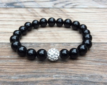 Black Tourmaline bracelet - protection jewelry