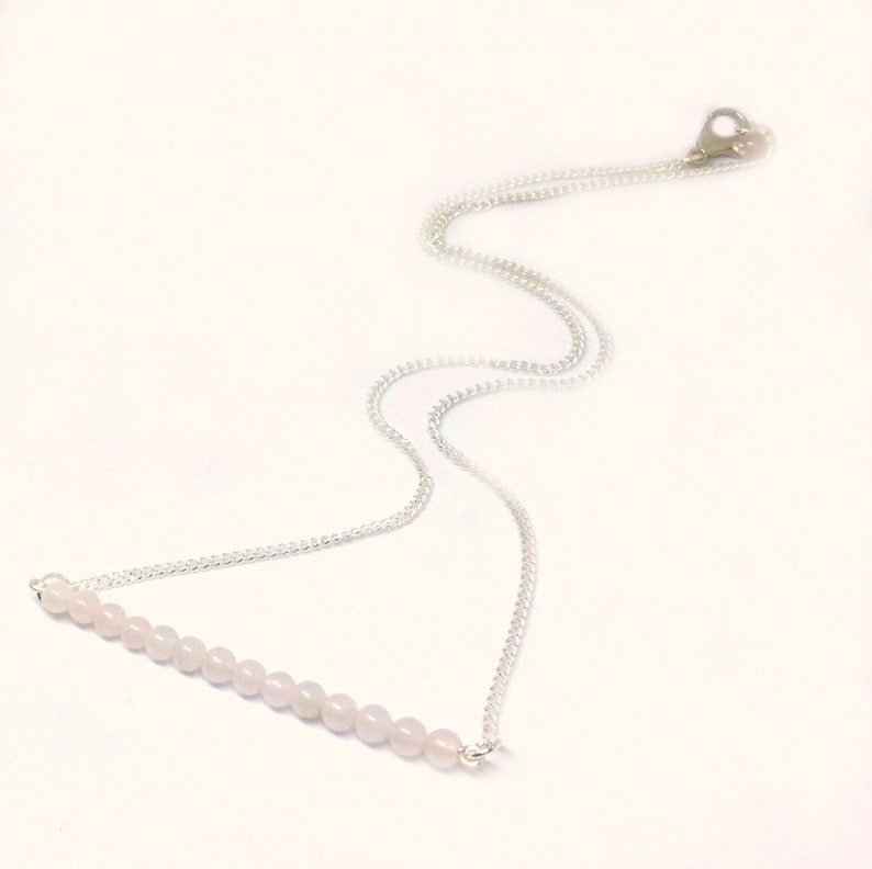 Rose Quartz jewelry set Valentines