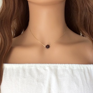 Elegant Garnet Crystal Necklace - Perfect Gift for Her