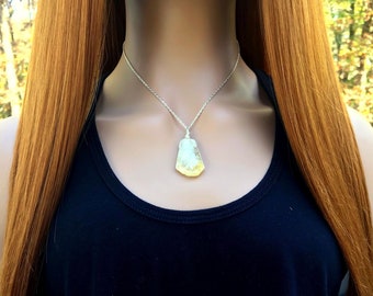 Citrine necklace, Sterling Silver or 14k gold filled