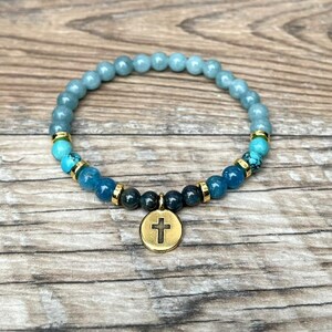 Christian Cross Charm Bracelet -Thoughtful Gift for her