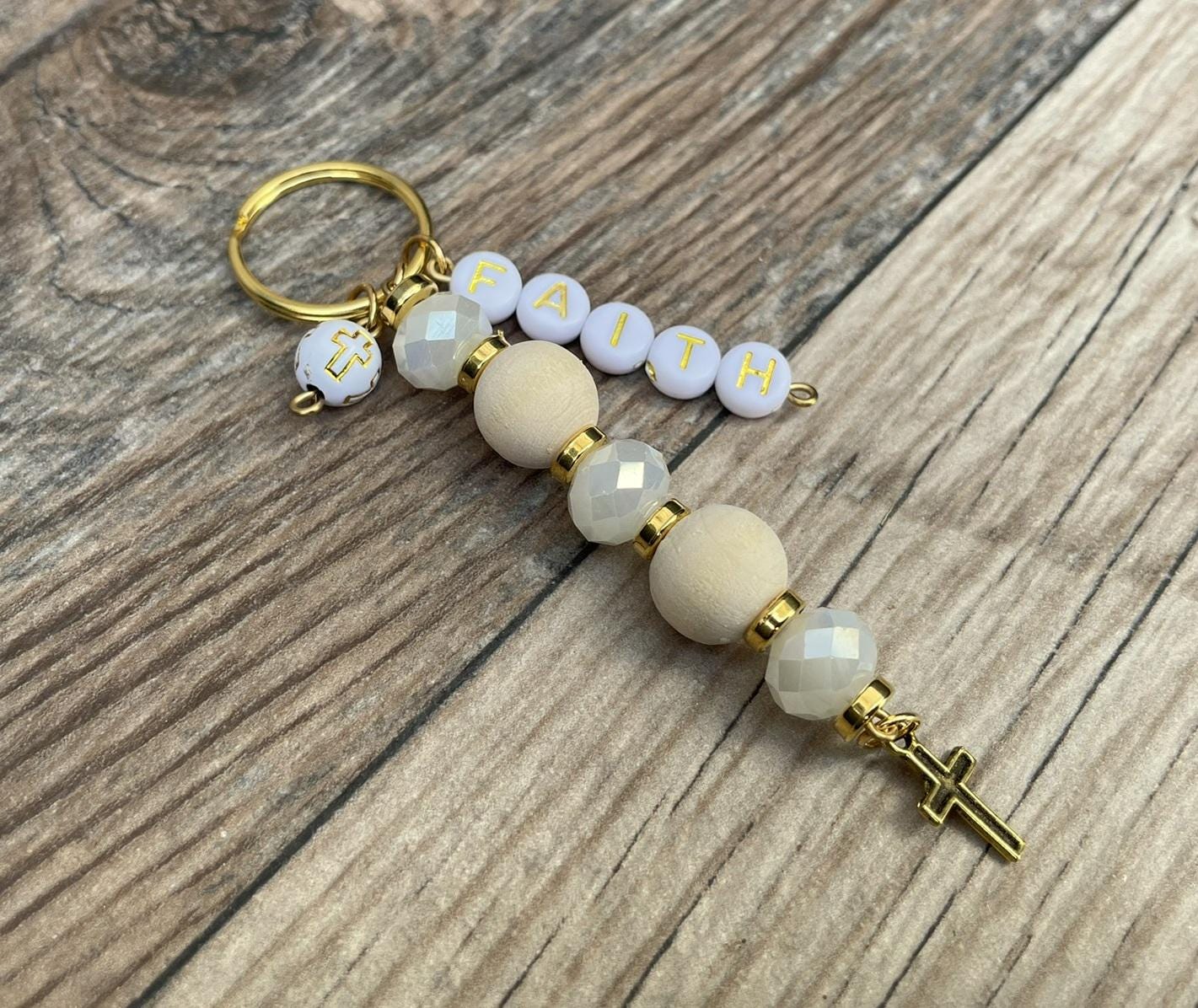 Elegant Cross keychain - Ideal Favor for Christian Celebrations
