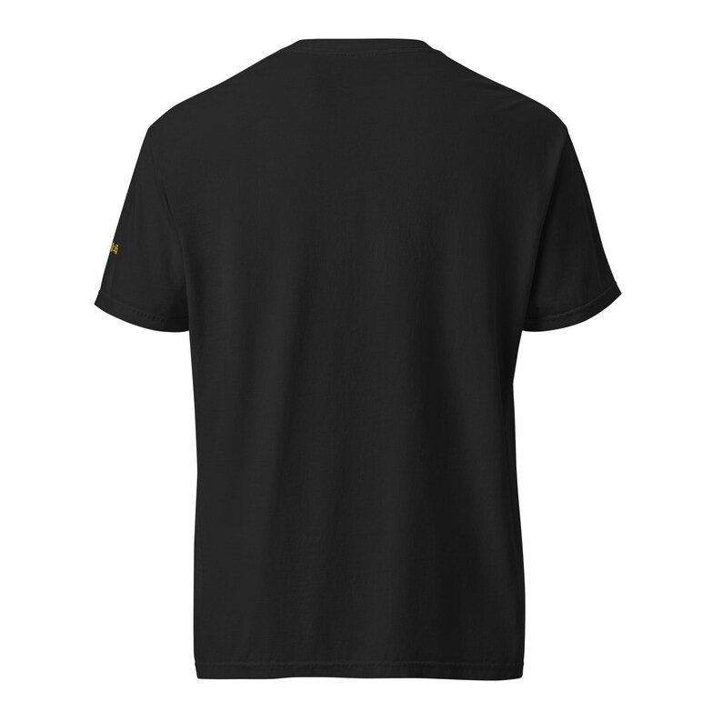 But To Serve Embroidered Tee, Gold Stitch, Mark 10:45 Faith Shirt, Christian Servant Leadership Gift, Black Comfort Colors T-Shirt