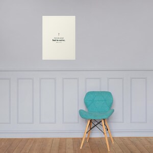Not To Be Served But To Serve Print, Mark 10:45 Christian Wall Art, Faith and Leadership Poster, Service Over Self, 18x24 Matte