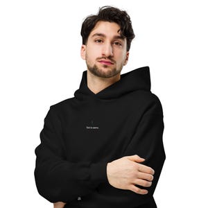 But To Serve Embroidered Hoodie, Mark 10:45 Faith Sweatshirt, Christian Servant Leadership Gift, Premium Oversized Hoodie for Men
