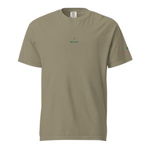 But To Serve Embroidered Tee, Mark 10:45 Faith Shirt, Christian Servant Leadership Gift, Sandstone Comfort Colors T-Shirt