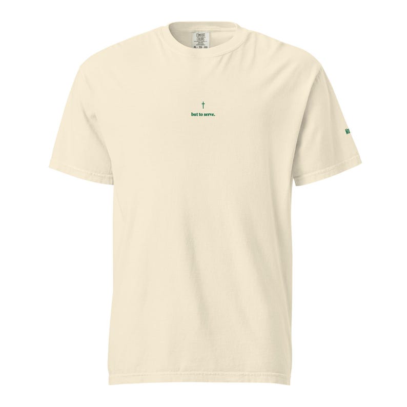 But to Serve Embroidered Tee (Ivory)