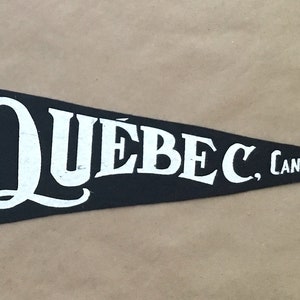 Vintage &#39;Chateau Frontenac Hotel, Quebec&#39;  Quebec City, Canada Travel Pennant
