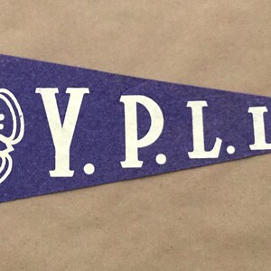 Vintage &#39;YPLL&#39; Cross Souvenir Pennant