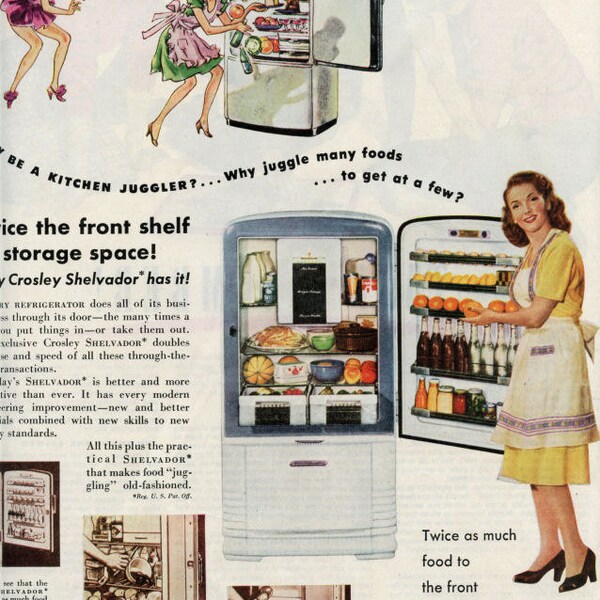 Crosley Fridge Ad, 1940s