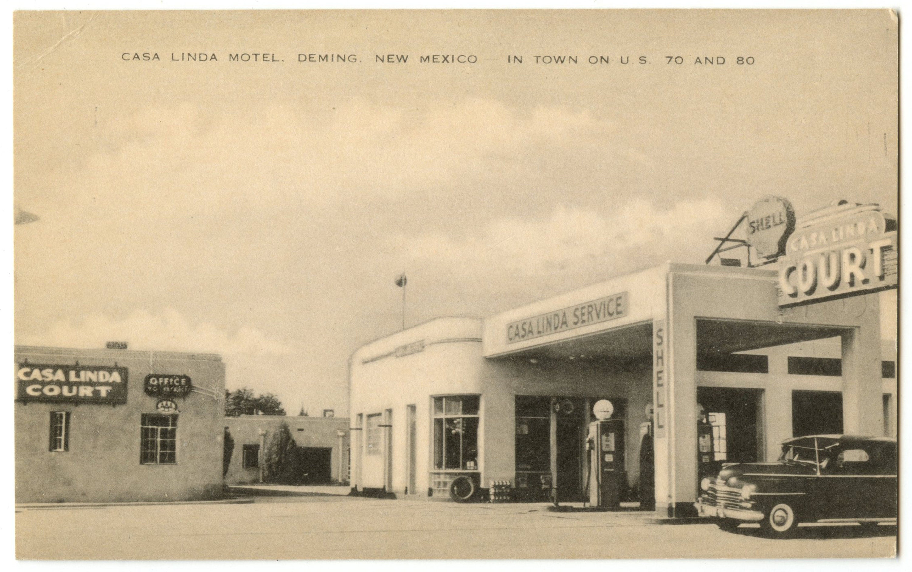Casa Linda Court Motel Deming New Mexico Vintage Postcard Etsy