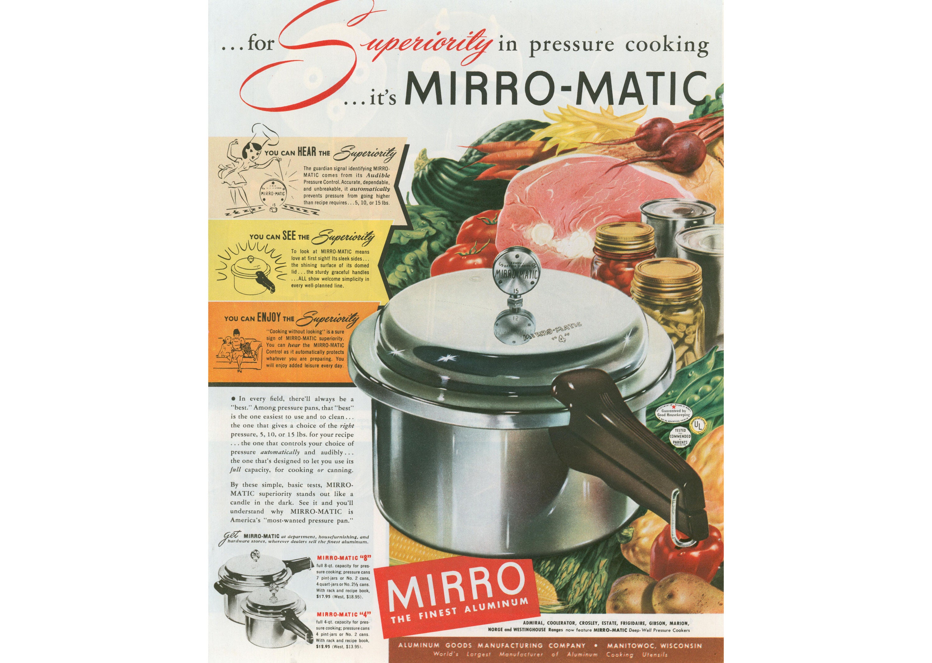 Vintage MIRRO-MATIC 4 Qt Pressure Cooker - household items - by owner -  housewares sale - craigslist