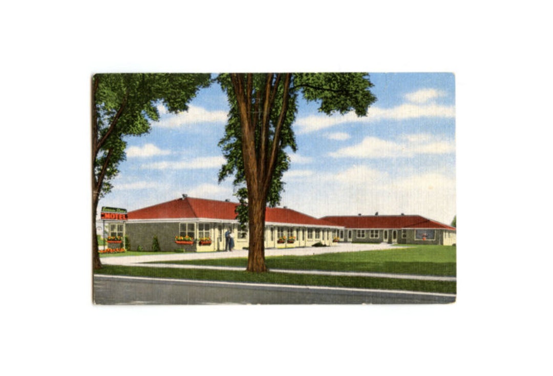 Lannon Stone Motel Janesville Wisconsin Vintage Postcard Etsy