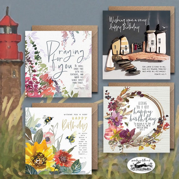 Operitacx 6 Sets Watercolor Postcards Blank Bible Verse Cards Assorted  Inspirational Cards Encouragement Cards Unique Birthday Cards Birthday  Greeting