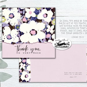 VENTA paquete de tarjetas bíblicas 10 gracias cristianas tarjeta abstracta del versículo de las Escrituras bíblicas contemporáneas para niña o mujer