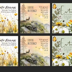 6er Pack Christliche Osterkarten hochwertige Grußkarten 350gsm Bibel Vers kjv
