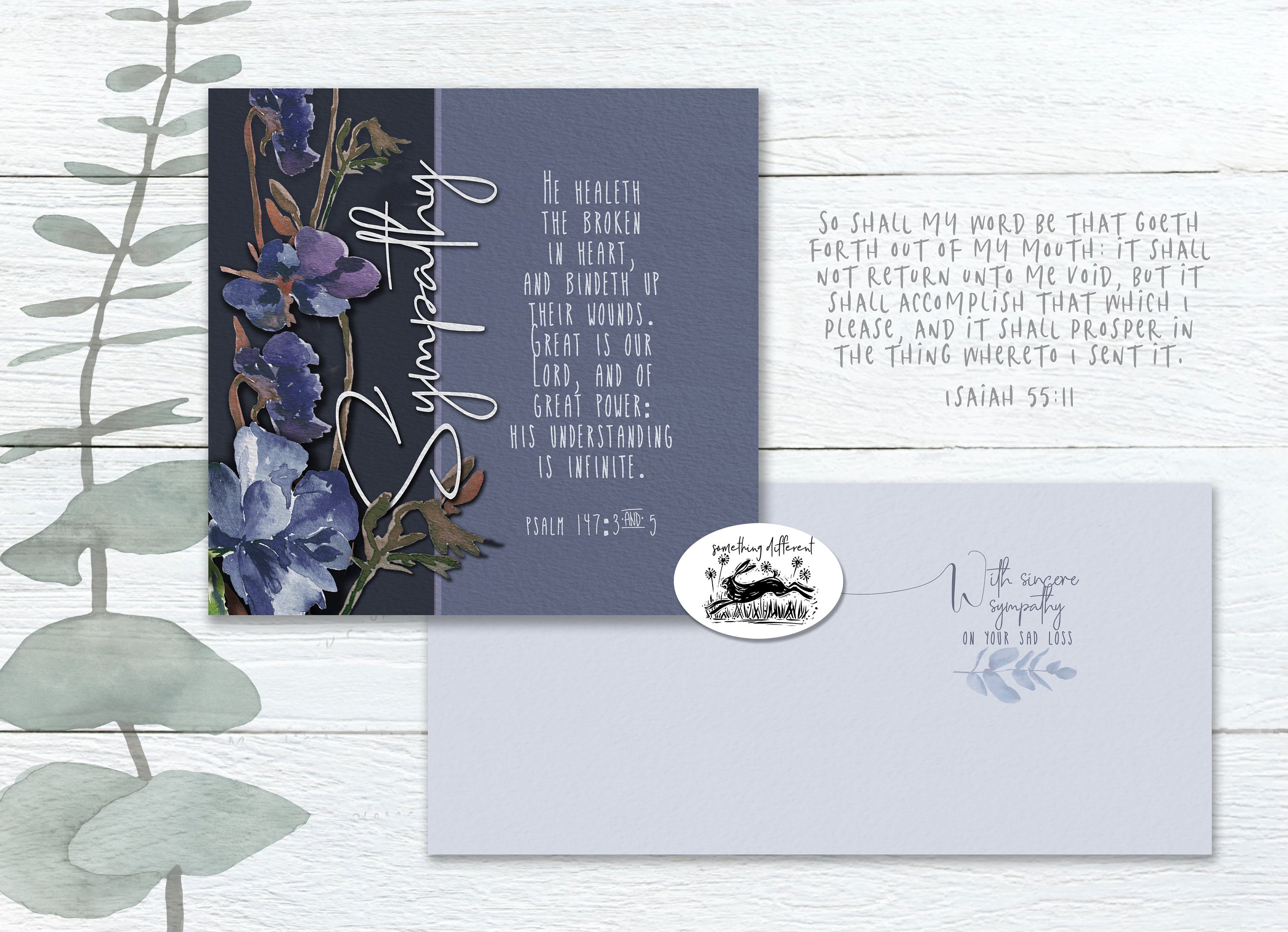 PACK OF 4 Christian Bible Verse SYMPATHY Cards pack of 4 Kjv Etsy UK