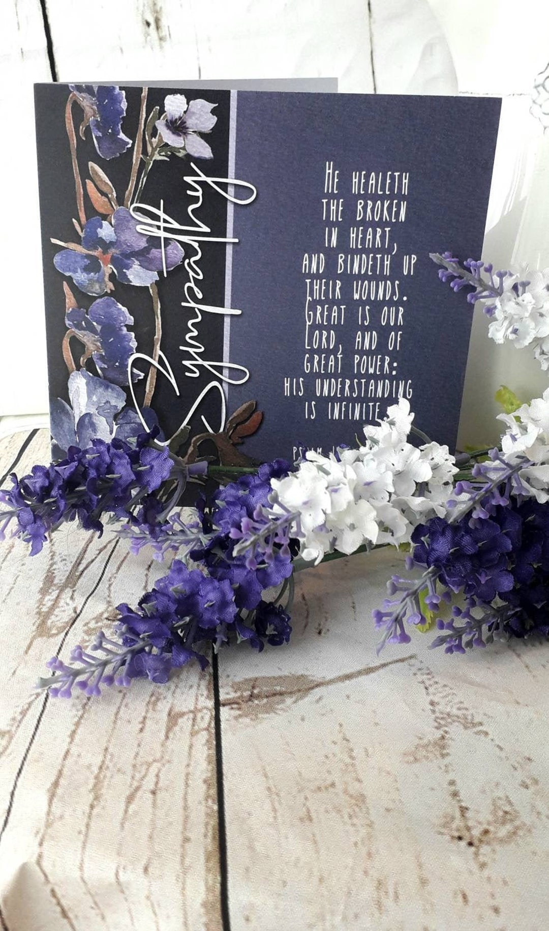 PACK OF 4 Christian Bible Verse SYMPATHY Cards pack of 4 Kjv