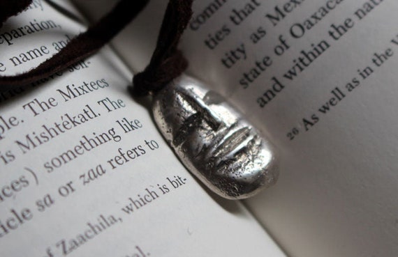 Golem Necklace Face Totem Folklore Sterling Silver Etsy Golem Necklace Face Totem Folklore Sterling Silver Etsy