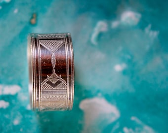 Sterling silver tuareg ring - tribal ring- ethnic - kuchi - Moroccan ring - berber - geometric - men wedding ring - engagement ring - SAHARA