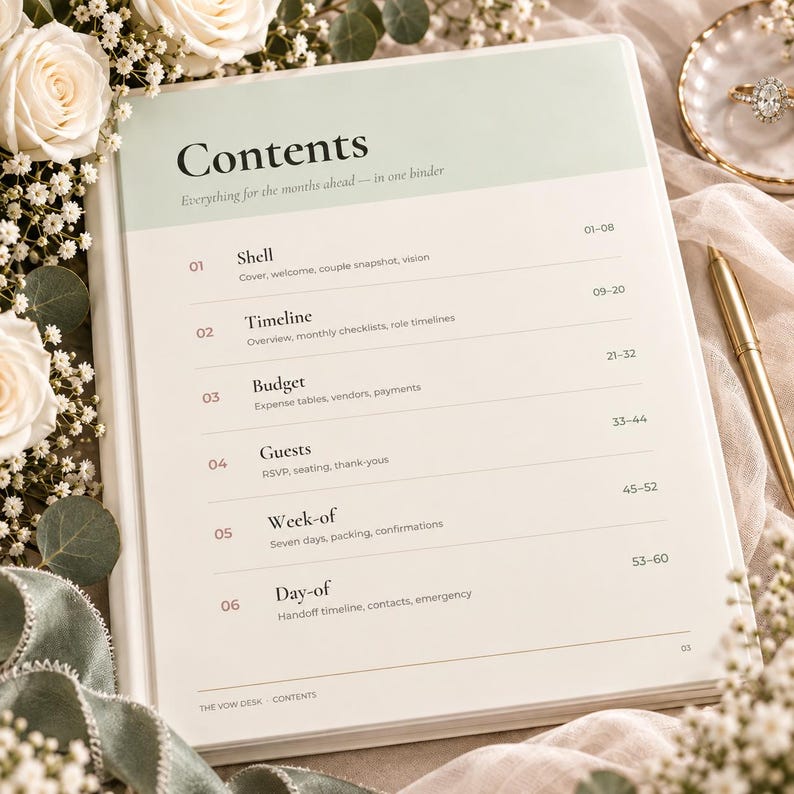 Bridal Binder Kit Wedding Planner Printable, Edit in Canva, 60 Page Bridal Binder Kit Wedding Planner Printable, Edit in Canva, 60 Page