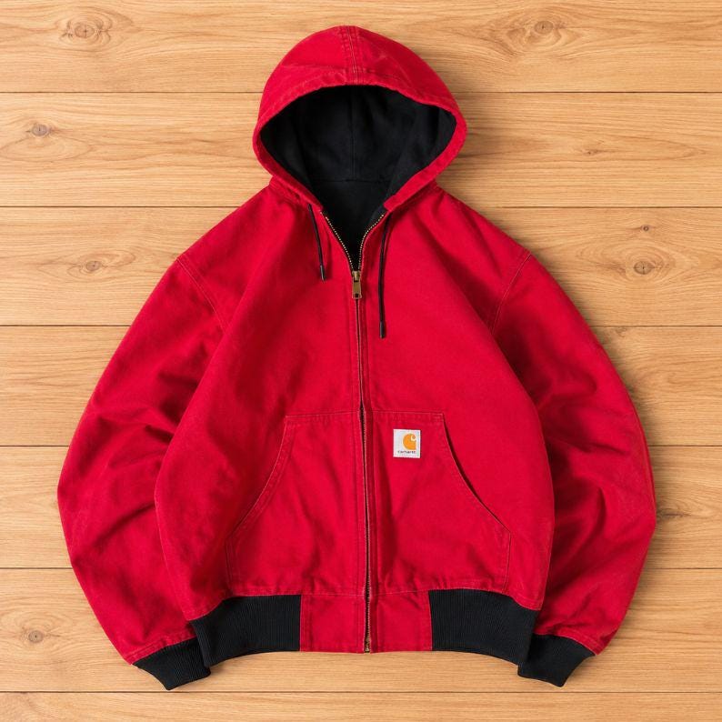 Vintage Carhartt Zip up Hoodie - Etsy