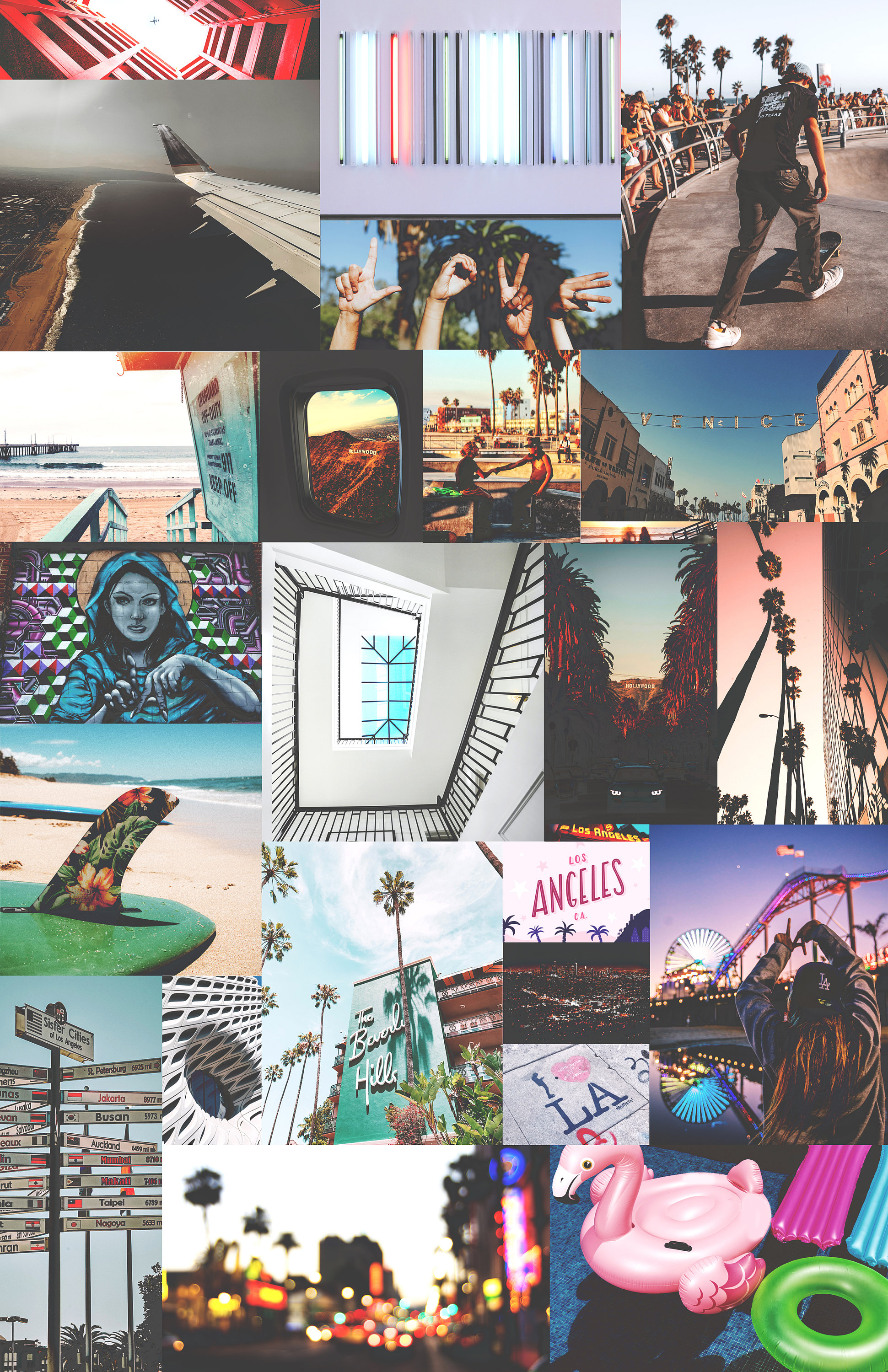 Dreamy Bright Matte LA Los Angeles Vibes Digital Art Download