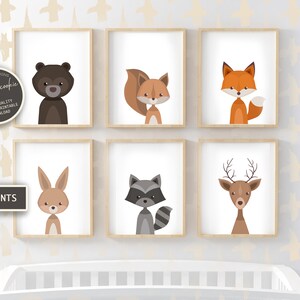 Woodland Forest Animals DIY Printable Wall Art