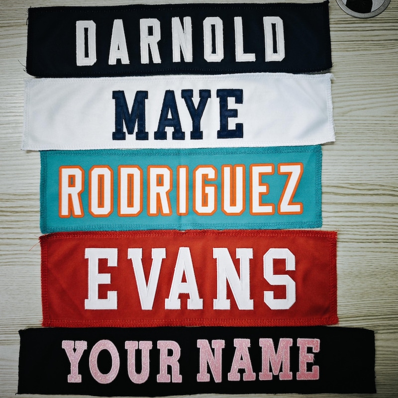 Cosyom Name Custom Team Name Sequins - Etsy