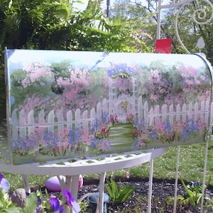 Hand Painted Rural Garden Mailbox - Etsy