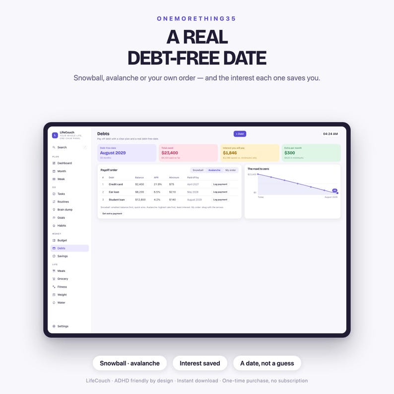 LifeCouch — debts