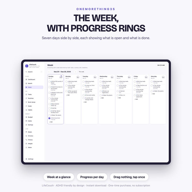 LifeCouch — week