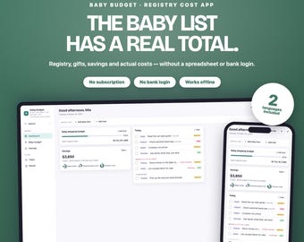 Baby-Budgetplaner-App | Kostenübersicht für die Baby-Erstausstattung | Offline-Download