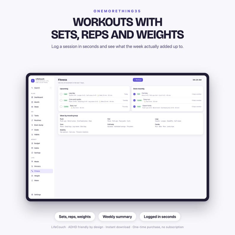 LifeCouch — fitness